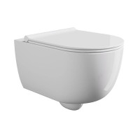 Унитаз подвесной Alice Unica 52х35 см безободковый с сиденьем микролифт 32254101SET