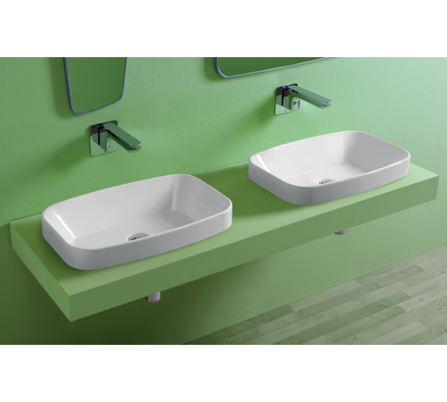 Раковина SIMAS Baden Baden 60х38 см без отверстия белая BB11bi