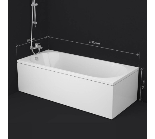 Ванна акриловая AM.PM X-Joy 180x80 см W94A-180-080W-A