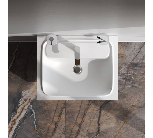 База под раковину AM.PM Func 60 см с нишей и 1 ящиком белый глянец M8FFUX0601WG