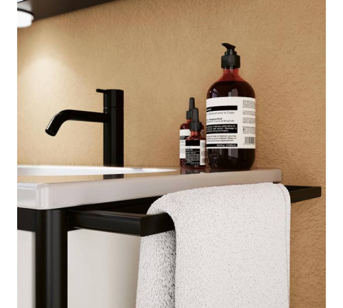 Полотенцедержатель Burgbad Vry 44 см подвесной черный матовый HHAS001