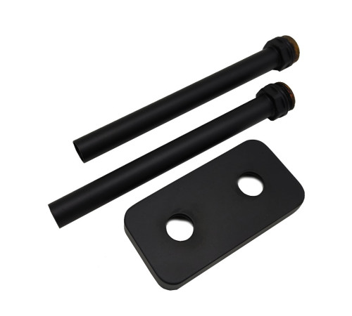 Комплект трубок SR Rubinetterie 15x1.0 мм с наружной резьбой 1/2x15 и отражателем 50 мм черный матовый A494-1500VS15