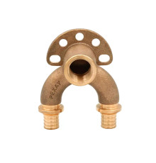 Угольник настенный проточный REHAU RAUTITAN RX+ 16/16-Rp 1/2 короткий 14564033001