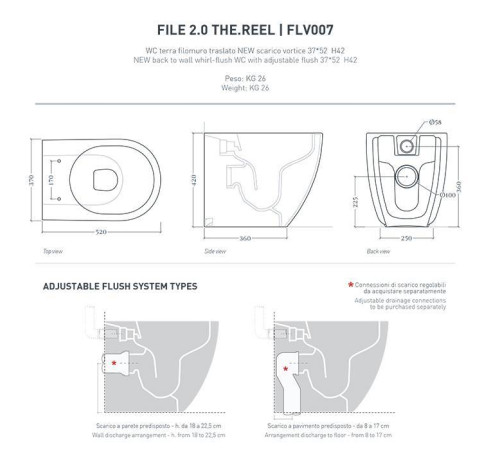 Унитаз напольный Artceram FILE 2.0 безободковый 37х52 см белый FLV007 01 00