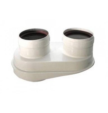 Адаптер двухтрубной системы дымоудаления Buderus 80/80 мм 7736995095A