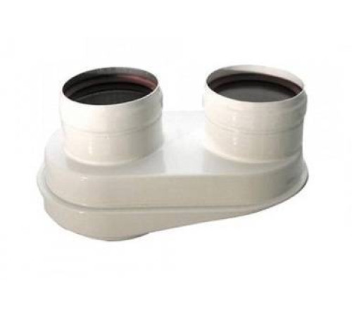 Адаптер двухтрубной системы дымоудаления Buderus 80/80 мм 7736995095A