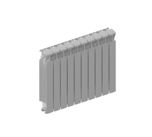 Радиатор биметаллический RIFAR MONOLIT VENTIL 500 10 секций нижнее подключение MN-500-10-VR RAL 9016