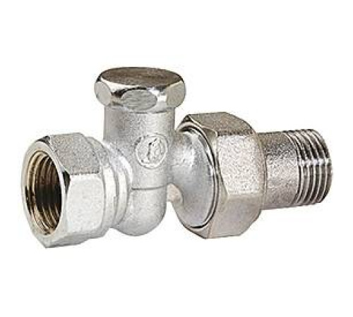 Клапан радиаторный Giacomini R17D2 прямой 1/2 ВН хромированный R17DX003