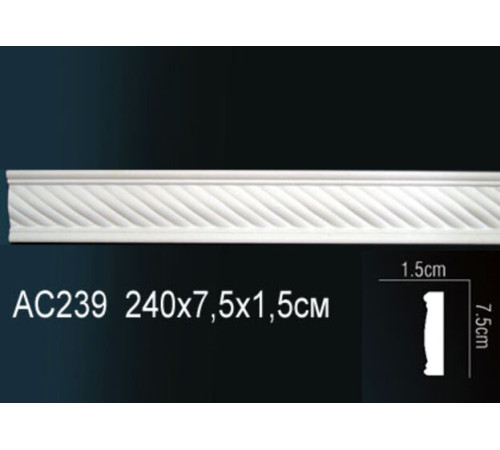 Молдинг полиуретановый Perfect с рисунком AC239