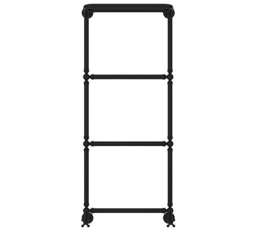 Полотенцесушитель водяной Сунержа Ренессанс 500x1260 мм матовый черный с комплектом вентилей 31-0281-1250