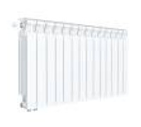 Радиатор биметаллический Rifar Monolit Ventil 500 13 секций левое подключение RAL 9016 rmvlf50013