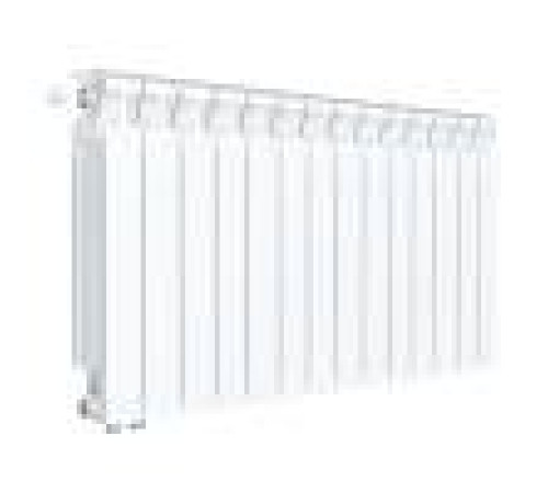 Радиатор биметаллический Rifar Monolit Ventil 500 13 секций левое подключение RAL 9016 rmvlf50013