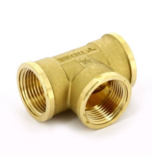 Тройник латунный Tiemme 3/4 ВР 1500009