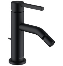 Смеситель для биде Kludi Nova Fonte Pura черный матовый со сливным гарнитуром 202163915