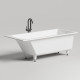 Ванна встраиваемая Salini Cascata 170х75х60 см S-Sense белый глянцевый с ножками 23101H/104113G