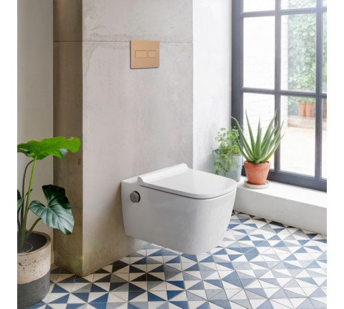 Унитаз-биде подвесной TECE TECEneo 54х36 см безободковый смыв Tornado сиденье slim 9700213