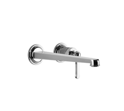 Смеситель для раковины Gessi Venti20 настенный встраиваемый однорычажный излив 243 мм внешняя часть хром 65088#031