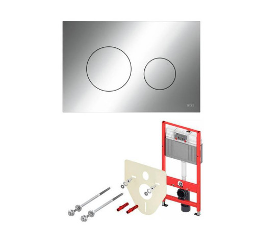 Комплект инсталляции 4 в 1 TECEbase 2.0 с панелью смыва 9240921 хром глянцевый K440921