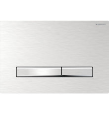 Клавиша смыва Geberit Sigma50 для двойного смыва квадратная хром/хром матовый 115.788.GH.2