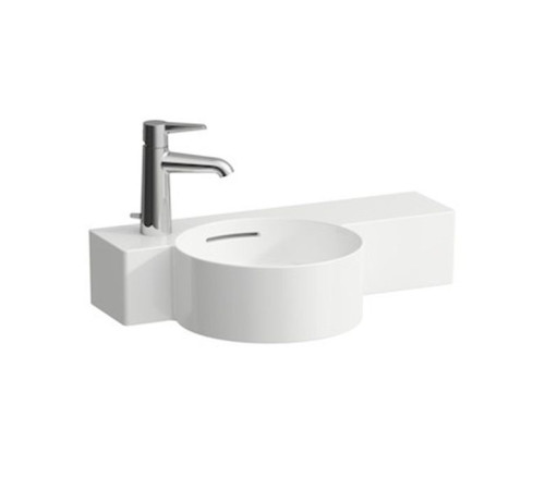 Раковина с полкой Laufen Val 55x31.5x11.5 см 1 отверстие Dx белая 8.1528.3.000.105.1