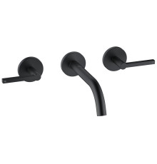 Смеситель для раковины Kludi Nova Fonte Puristic настенный на 3 отверстия 180 мм комплект 201443915