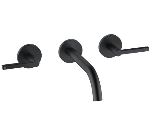 Смеситель для раковины Kludi Nova Fonte Puristic настенный на 3 отверстия 180 мм комплект 201443915