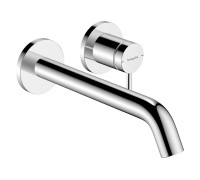 Смеситель для раковины Hansgrohe Tecturis S 225 мм настенный на 2 отверстия внешняя часть хром 73351000