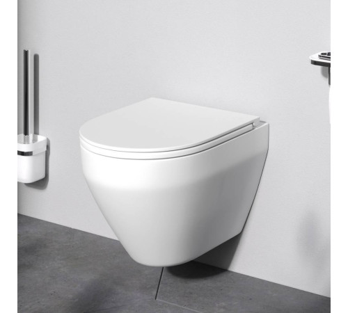 Унитаз подвесной AM.PM Spirit V2.0 FlashClean с сиденьем микролифт матовый C701700MWSC