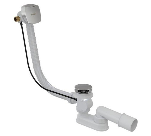 Сточный комплект с заполнением через перелив RAVAK квадратный 800 мм хром X01504