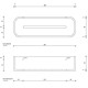 Полочка для душа подвесная Decor Walther Stone DCT30 30x10 см белый/хром 0973854