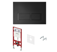 Инсталляция для унитаза TECE TeceSpring V с клавишей черный матовый 401204