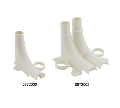 Колено направляющее для трубы Walraven BIS 12-25 мм одинарное белое 0872000