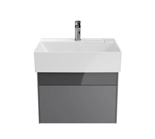 Тумба подвесная Kerama Marazzi Logica 56.4x46x40.3 см 2 ящика стальной серый LOG.60.2\ST