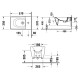 Биде подвесное Duravit Viu 37х57 см 1 отверстие белый 2292150000