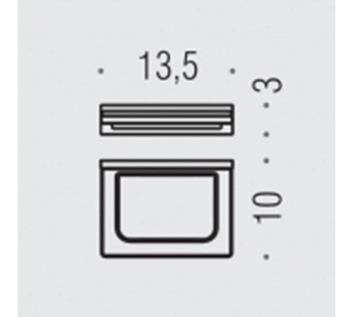 Мыльница подвесная Colombo Design Look черный матовый матовое стекло B1601.NM-VAN