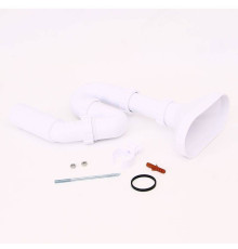 Сифон McAlpine трубный P/S-образный 1 1/2 x 40 мм для разрыва потока с воронкой HC8-FUN