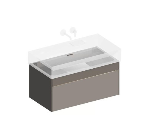 Тумба подвесная Kerama Marazzi Logica 86.8x46x40.3 см 2 ящика песчаный LOG.90.2\SAN