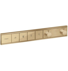 Термостат скрытого монтажа Hansgrohe RainSelect для 4 потребителей шлифованная бронза 15382140