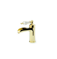 Смеситель для раковины Boheme Vogue каскадный излив 7.7 см золото 211-SW