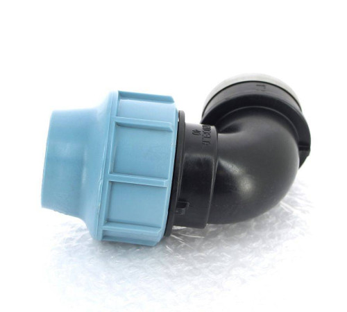 Угольник обжимной Unidelta Deltone 40х1 1/4 внутренняя резьба для ПНД труб 1009040005