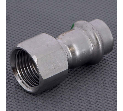 Муфта переходная пресс-В Viega Sanpress Inox нержавеющая сталь 15x1/2 436575