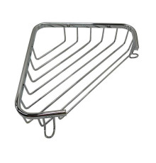 Полочка-решетка угловая Tiffany World Harmony 534 подвесная 18x18x4 см хром TWHO534cr