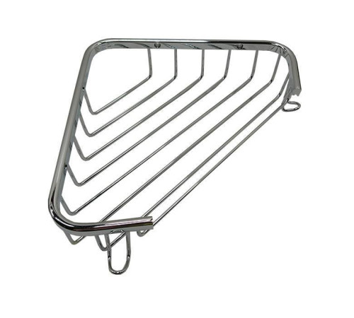 Полочка-решетка угловая Tiffany World Harmony 534 подвесная 18x18x4 см хром TWHO534cr