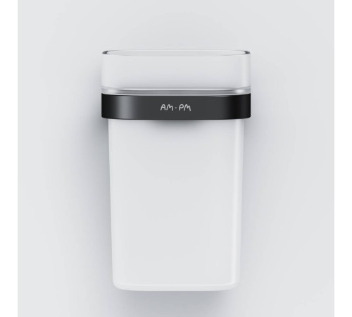 Стакан стеклянный с держателем AM.PM Func настенный черный A8F34322