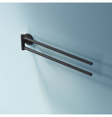 Вешалка для полотенец двойная поворотная AM.PM X-Joy черная A85A32622