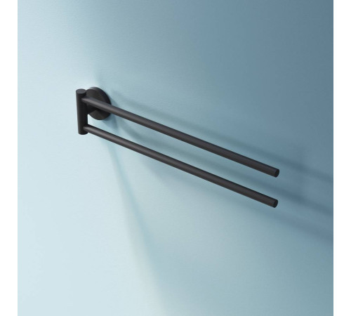 Вешалка для полотенец двойная поворотная AM.PM X-Joy черная A85A32622