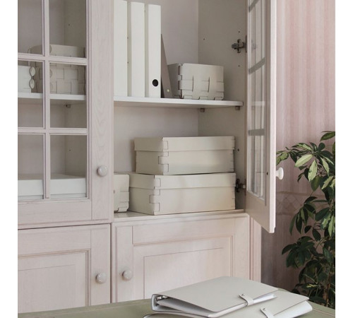 Корзинка ADJ Mini Bottega 12х19х13 см панна котта/белый 1012.16/10