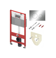 Комплект инсталляции 4 в 1 TECEbase 2.0 с панелью смыва 9240921 хром глянцевый K440921