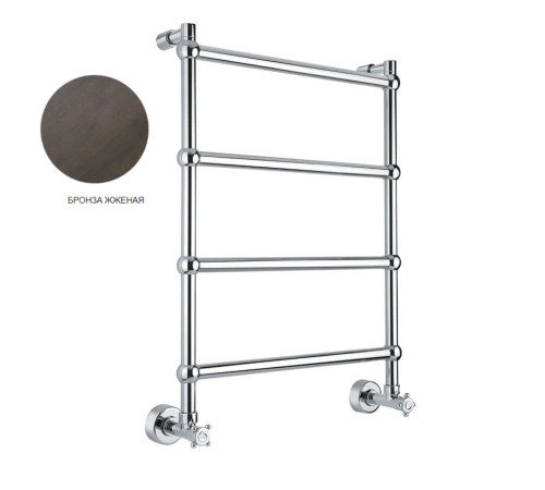 Полотенцесушитель водяной Margaroli 442 TS межосевое расстояние 360 мм бронза 4423604ORBTS