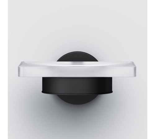 Мыльница стеклянная с настенным держателем AM.PM X-Joy черный A85A34222